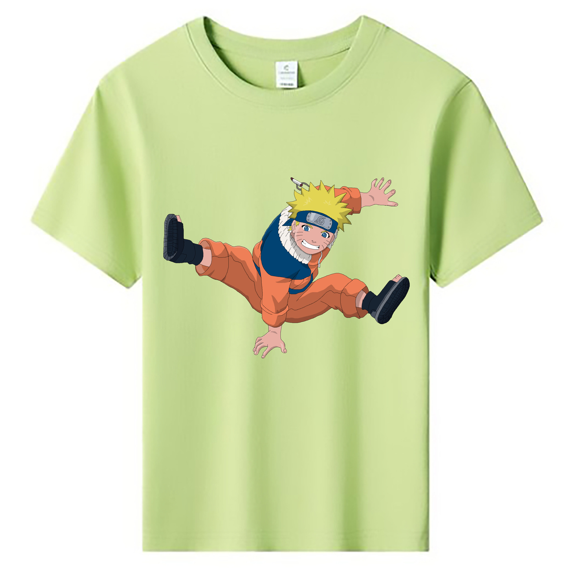 （画像用） NARUTO -ナルト- うずまき ナルト Uzumaki Naruto 綿100％キッズTシャツ（フロントプリント）
